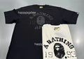 A BATHING APE SCREEN PRINT COLLEGE RELAXED FIT TEE