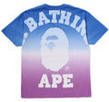 A BATHING APE Ladies' GRADATION BIG COLLEGE OVERSIZED TEE