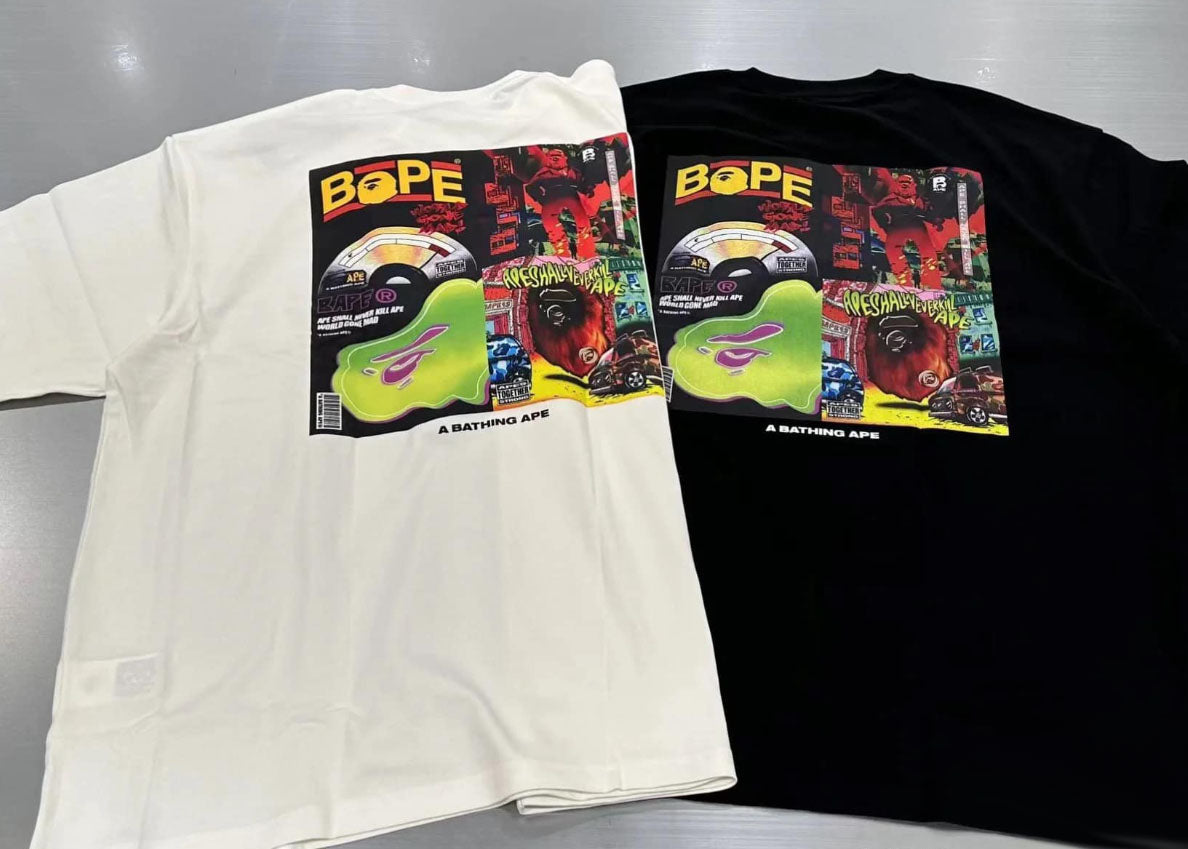 A BATHING APE BAPE ALBUM MONOGRAM TEE