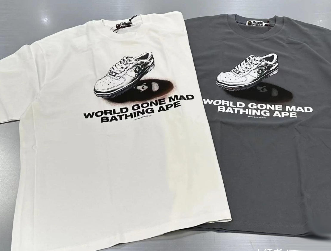 A BATHING APE BAPE SHOES GRAPHIC TEE