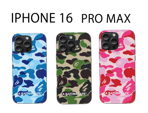 A BATHING APE ABC CAMO IPHONE 16 PRO MAX CASE