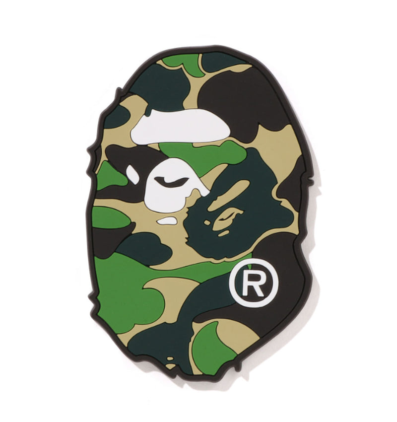 A BATHING APE ABC CAMO APE HEAD RUBBER COASTER