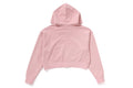 A BATHING APE Ladies' PIGMENT DYED ONE POINT CROPPED ZIP HOODIE