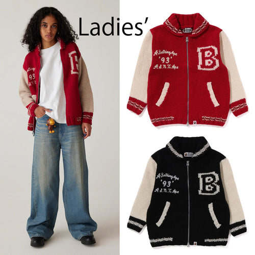 A BATHING APE Ladies' A BATHING APE COWICHAN CARDIGAN