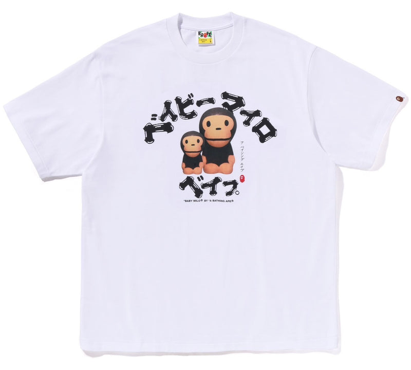 A BATHING APE BABY MILO COLLEGE RELAXED FIT TEE