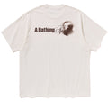 A BATHING APE WATER PRINT LOGO RELAXED FIT TEE