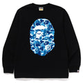 A BATHING APE ABC CAMO BIG APE HEAD L/S TEE