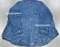 A BATHING APE BAPE 30TH ANNIV. DENIM SHIRT ( RELAXED FIT )