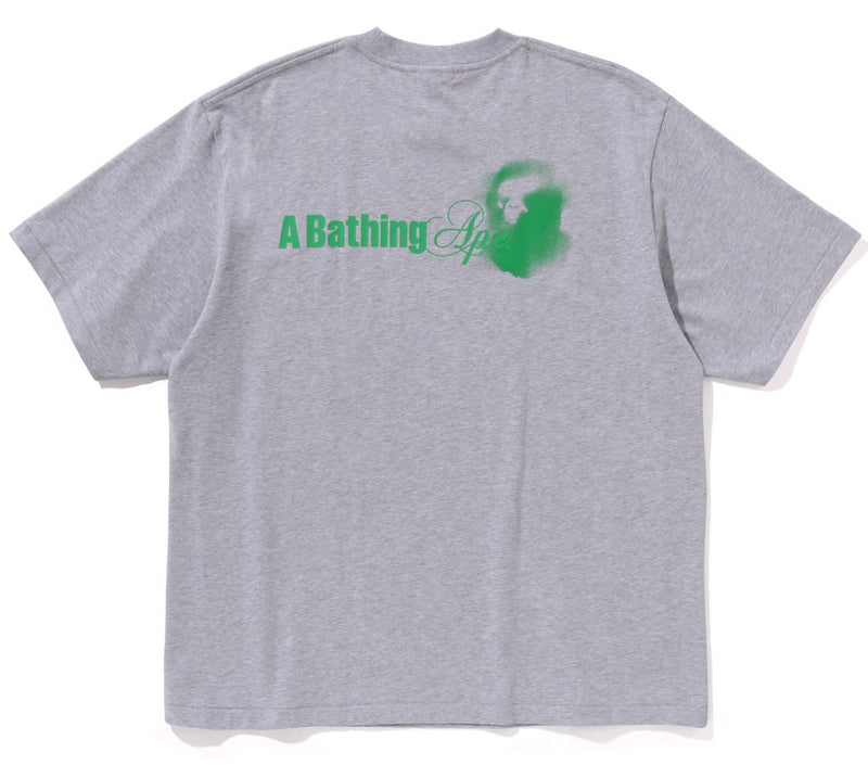 A BATHING APE WATER PRINT LOGO RELAXED FIT TEE