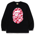 A BATHING APE ABC CAMO BIG APE HEAD L/S TEE