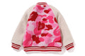 A BATHING APE BAPE KIDS ABC CAMO BOA VARSITY JACKET