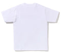 A BATHING APE DRIP APE CROSSBONE COLLEGE TEE