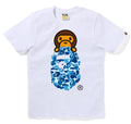 A BATHING APE Ladies' ABC CAMO MILO ON APE HEAD TEE