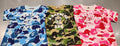 A BATHING APE BAPE KIDS ABC CAMO BABY MILO COLLEGE TEE