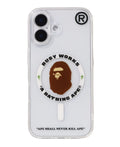 A BATHING APE BAPE IPHONE 16 / IPHONE 16 PLUS CLEAR CASE