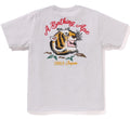 A BATHING APE EMBROIDERY STYLE SOUVENIR LOGO TEE