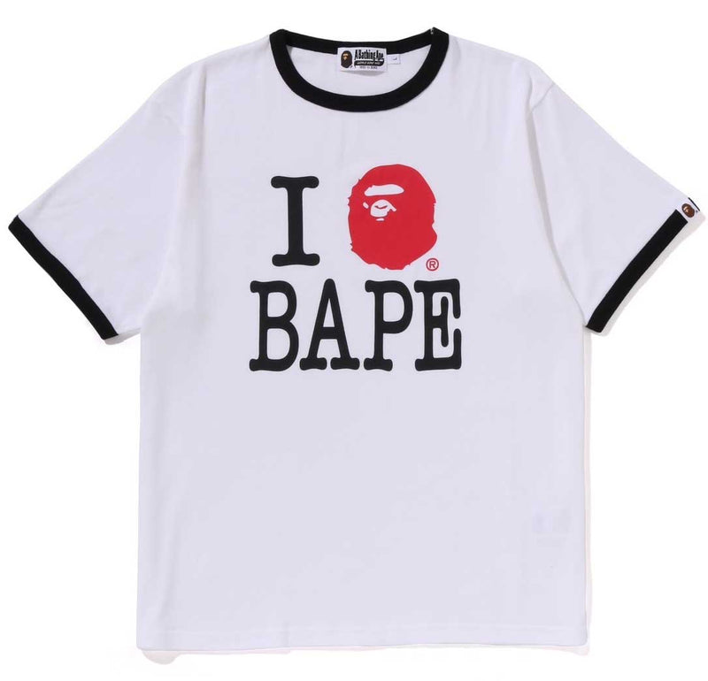 A BATHING APE I LOVE BAPE TEE