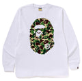 A BATHING APE ABC CAMO BIG APE HEAD L/S TEE