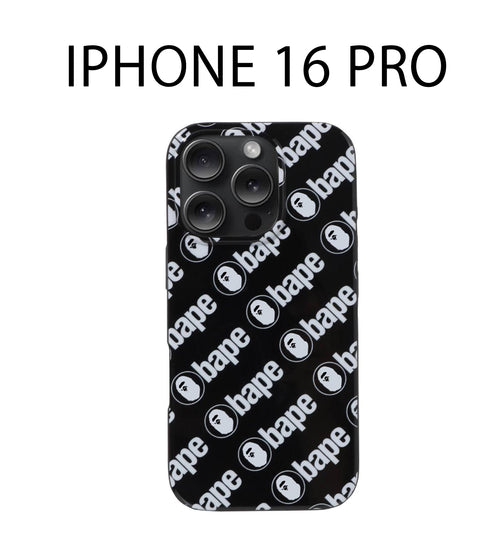 A BATHING APE BAPE PATTERN IPHONE 16 PRO CASE