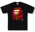 A BATHING APE COLOR CAMO TRANSFORM BIG APE HEAD TEE