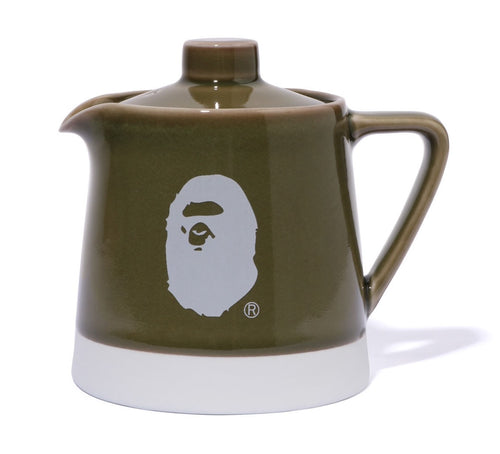 A BATHING APE LOGO PORCELAIN TEA POT