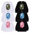 A BATHING APE ABC CAMO BIG APE HEAD L/S TEE