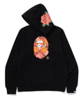 A BATHING APE JAPANESE PEONY PULLOVER HOODIE