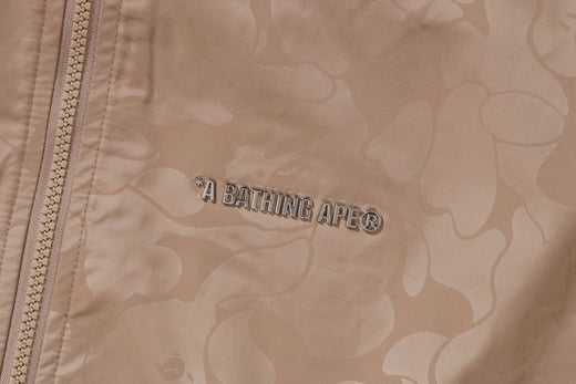 A BATHING APE TONAL SOLID CAMO METAL LOGO PIN TRACK JACKET