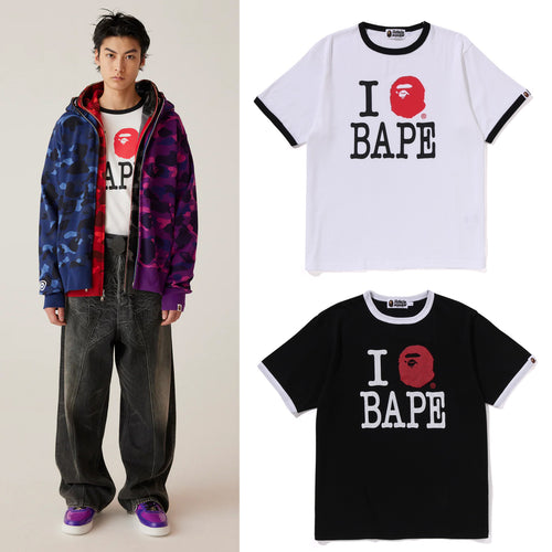 A BATHING APE I LOVE BAPE TEE