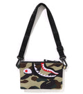 A BATHING APE BAPE KIDS 1ST CAMO SHARK MINI SHOULDER BAG