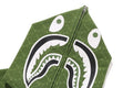 A BATHING APE COLLEGE MONOGRAM RELAXED FIT SHARK FULL ZIP HOODIE