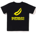 A BATHING APE BAPE KIDS BACK BANANA ONE POINT TEE