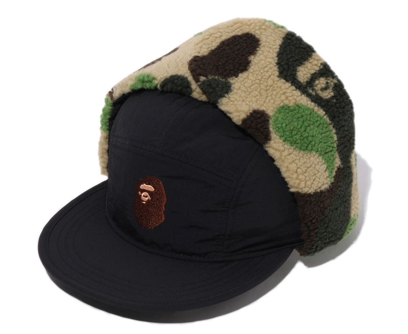 A BATHING APE ABC CAMO PUFFY FLIGHT CAP