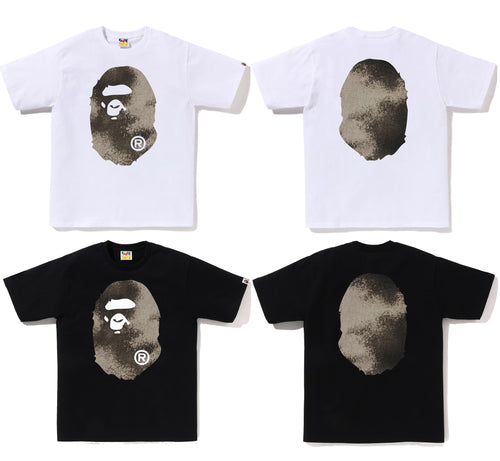 A BATHING APE HIGH TONE BLEACH BIG APE HEAD TEE