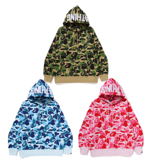 A BATHING APE ABC CAMO PULLOVER HOODIE