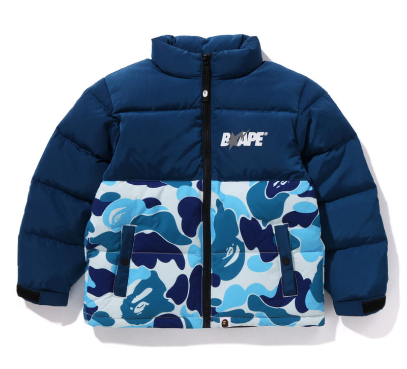 A BATHING APE BAPE KIDS ABC CAMO DOWN JACKET