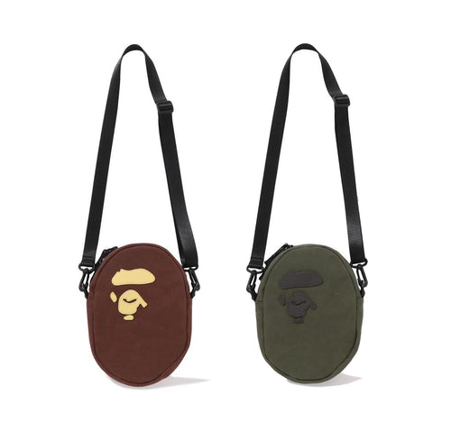 A BATHING APE APE HEAD SHOULDER BAG