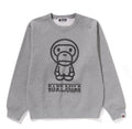 A BATHING APE Ladies' BABY MILO CREWNECK SWEAT SHIRT