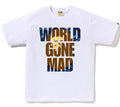 A BATHING APE COLOR CAMO WGM APE HEAD OVERLAP TEE