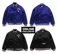 A BATHING APE ONLINE EXCLUSIVE BAPE ONLINE COLLEGE ONE POINT NYLON VARSITY JACKET