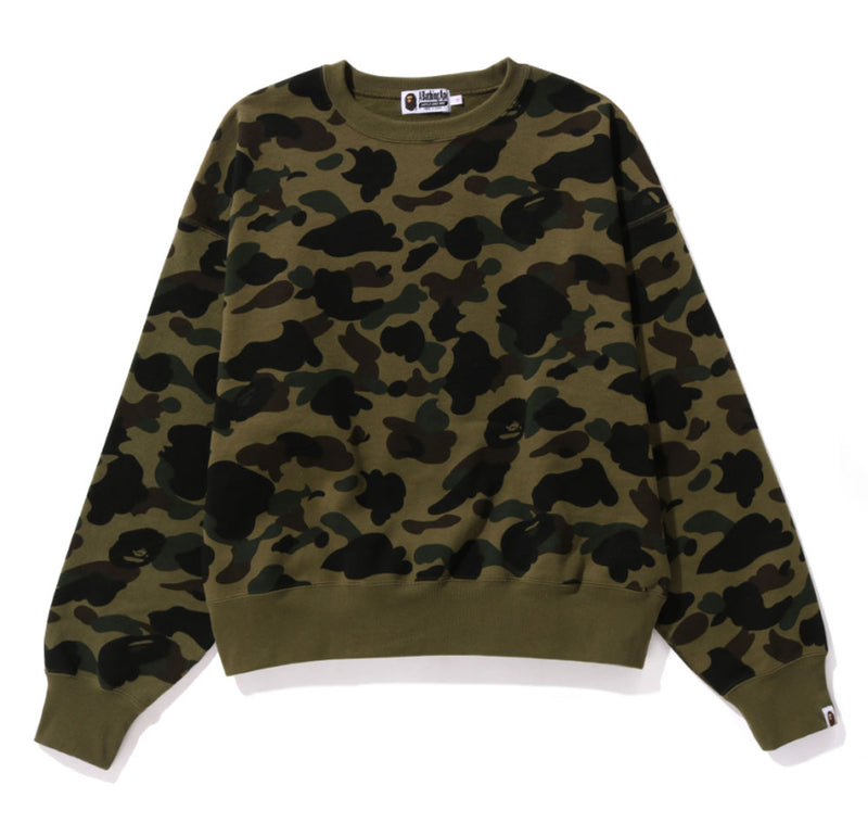 A BATHING APE Ladies' 1ST CAMO CREWNECK