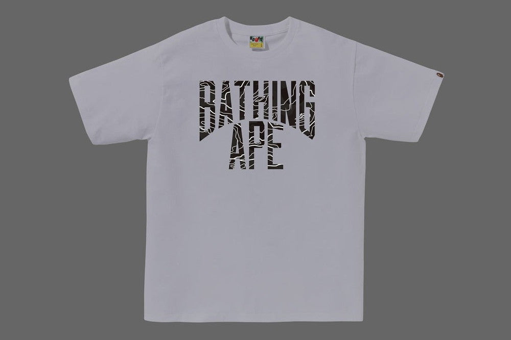 A BATHING APE LAYERED LINE CAMO NYC LOGO TEE