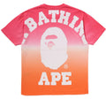 A BATHING APE Ladies' GRADATION BIG COLLEGE OVERSIZED TEE