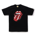 A BATHING APE BAPE x THE ROLLING STONES APE CAMO TONGUE TEE