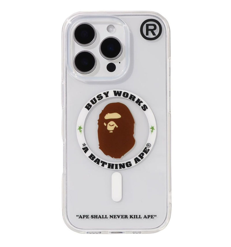 A BATHING APE BAPE IPHONE 16 PRO / IPHONE 16 PRO MAX CLEAR CASE