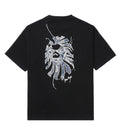 A BATHING APE BAPE BLACK STONE WASH APE HEAD STITCH LOGO TEE