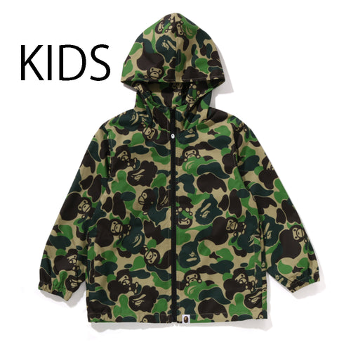 A BATHING APE BAPE KIDS ABC CAMO MILO HOODIE JACKET