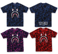 A BATHING APE COLOR CAMO SHARK TEE