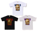 A BATHING APE COLOR CAMO WGM APE HEAD OVERLAP TEE