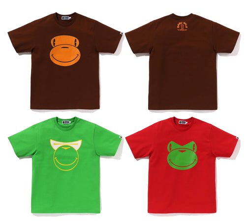 A BATHING APE BABY MILO FACE TEE